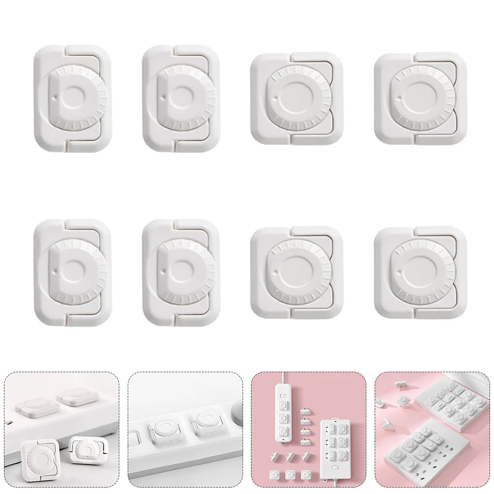 12 Pcs Socket Protection Cover Safety Child Proof Outlet Power Supply Plug Protector Cap Baby Proofing Covers Abs