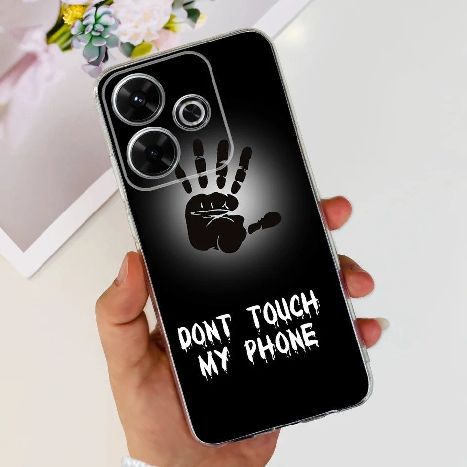 2024 Fashion Tulip Flower & Butterfly Soft Silicone Clear Phone Case