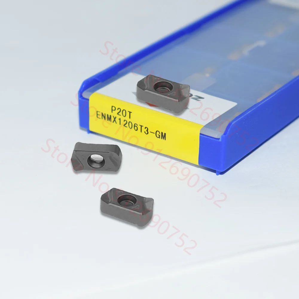 ZCC Inserts ENMX1206T3-GM ENMX 1206 100%  Originais ZCC.CT 10pcs Milling Cutter LNMU0303 Carbide Insert