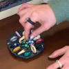 Korean Handmade Ring Holder Jewelry Storage Desktop Home Decorative Disk Ring Slot Storage Ceramics Tray Photography Props 4