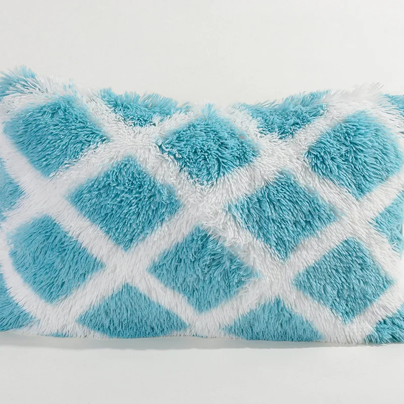 Tie Dye Plush Pillowcase Double Headboard Cushion Crystal Velvet Sofa Pillow