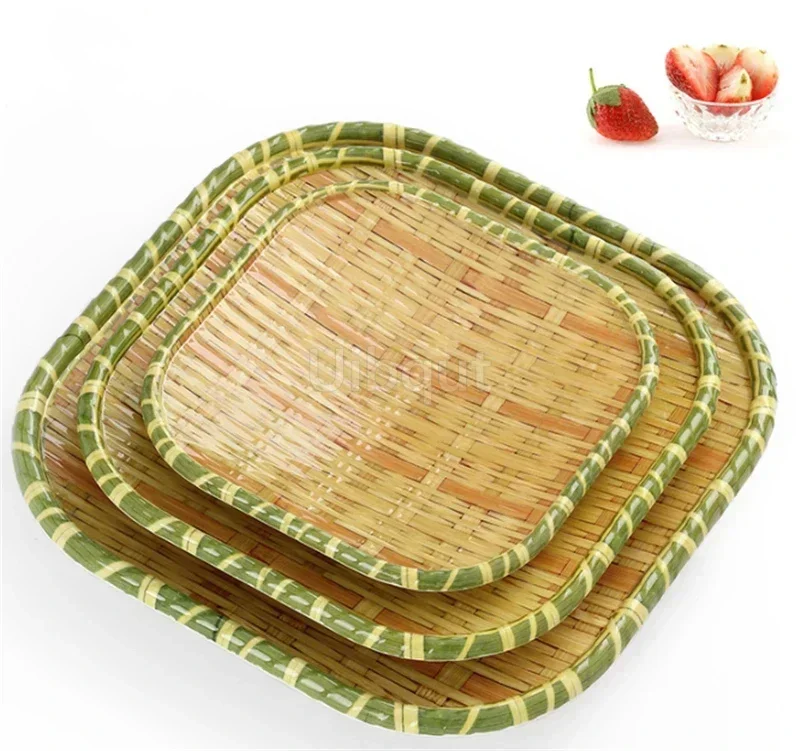 Farmhouse dishes irregular hotpot restaurant Melamine imitation bamboo creative plate shaped barbecue plate cutlery diner