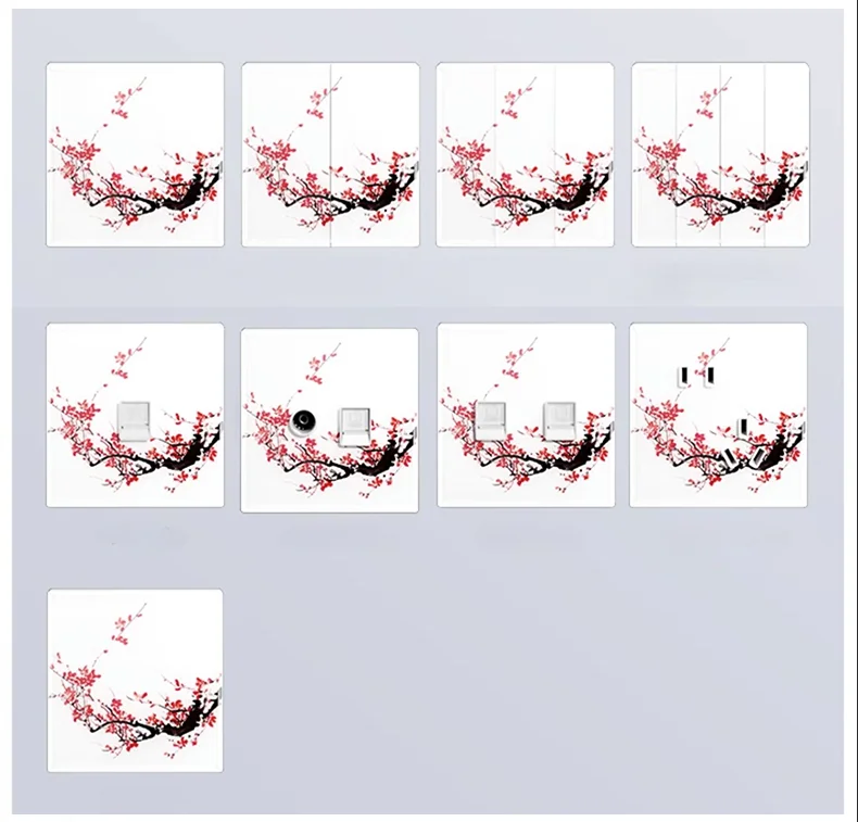 Blossom Pattern, 1 Gang, 2 Gang, 3