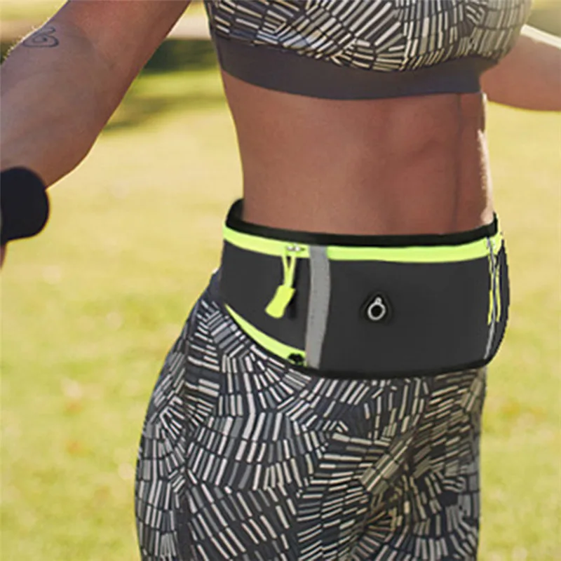 Praxxim Riñonera Plana Para Deporte, Para Correr Y Para Viajes