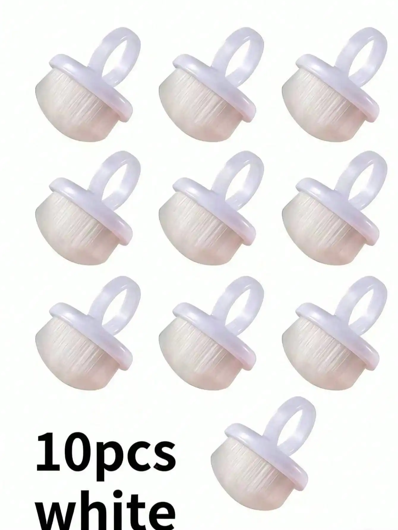 10pcs-white