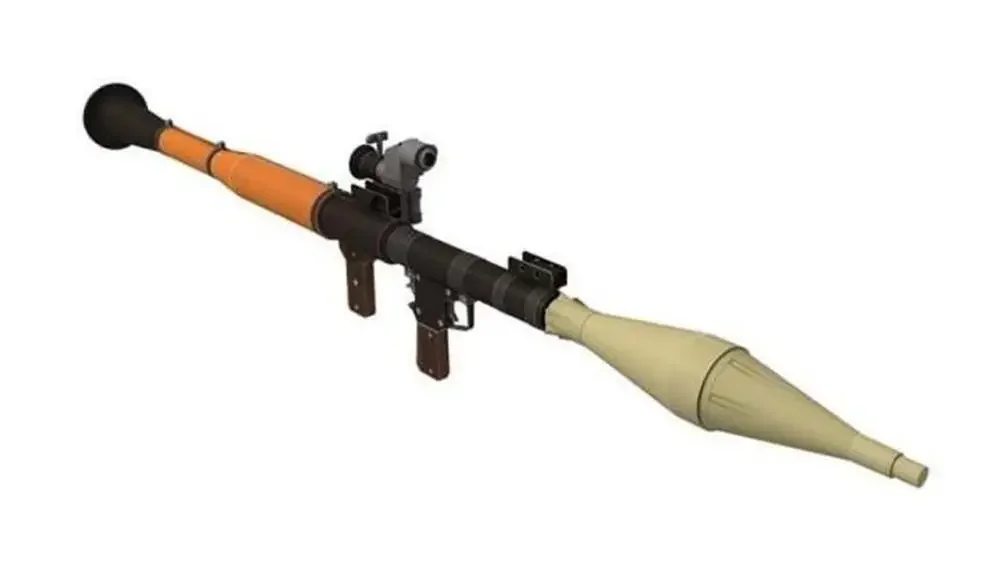 1:1 scale RPG-7 Rocket Launcher firearms 3D Paper model kit High Quality