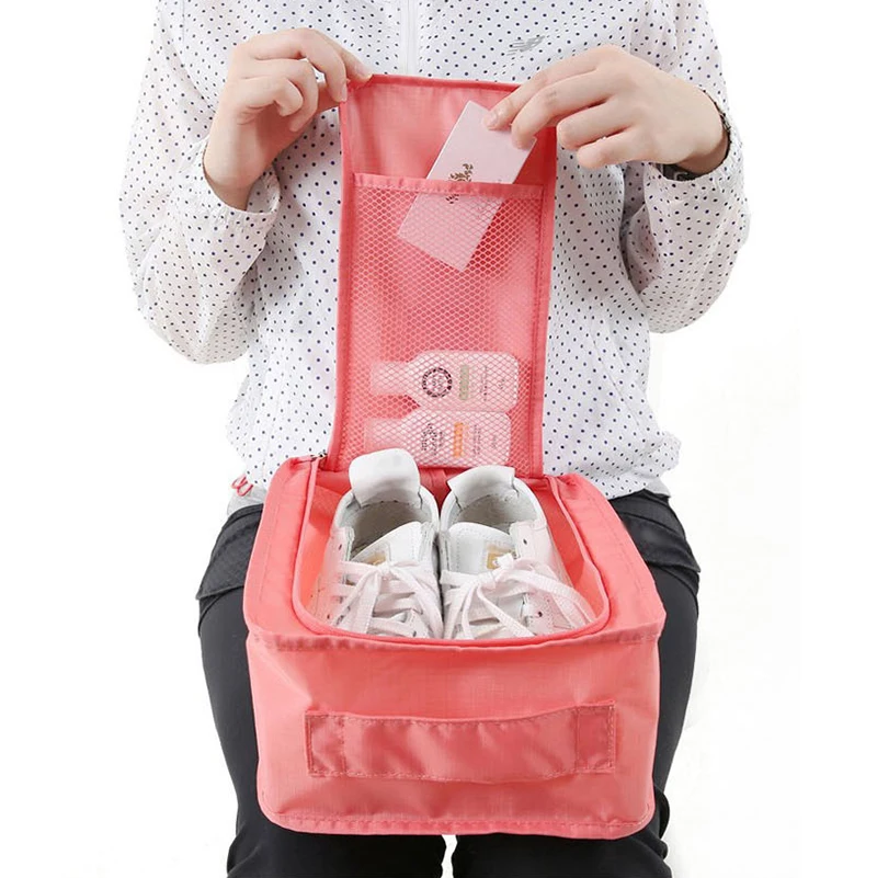 Multifunction Travel Bag Portable Tote Bags for Women Nylon Fold Dust-proof Shoe Organizer Storage Handbag Travelling Ladies 9 Sa9d5c44f9a39452281e390b2f987233fJ