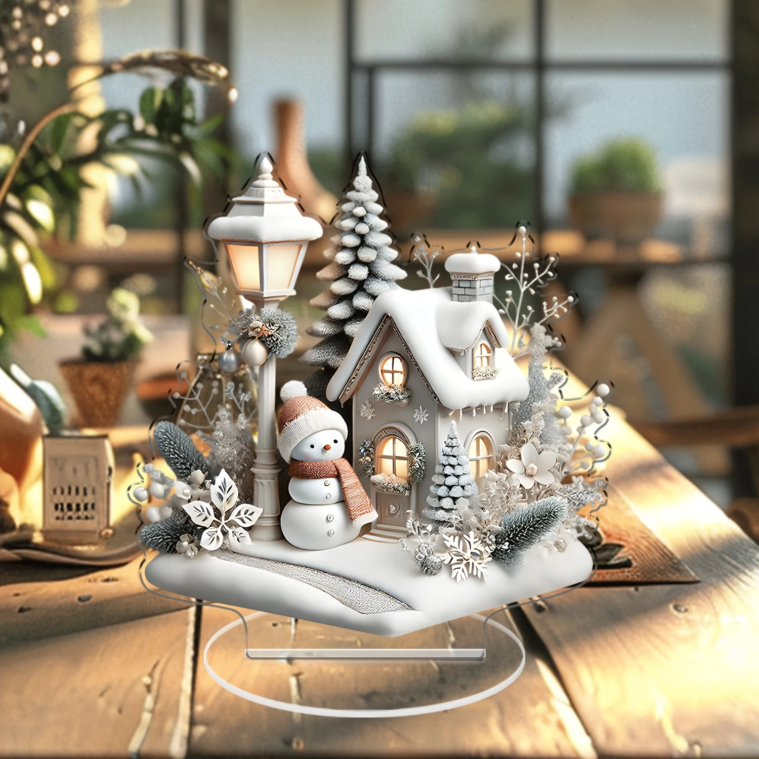 Snow Scenery Christmas House 3