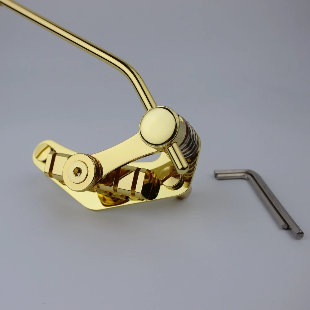 Tune-O-Matic Style Electric Guitar Bridge Stop Bar Tailpiece Tremolo Per Lp Sg Chitarre Oro/Cromo
