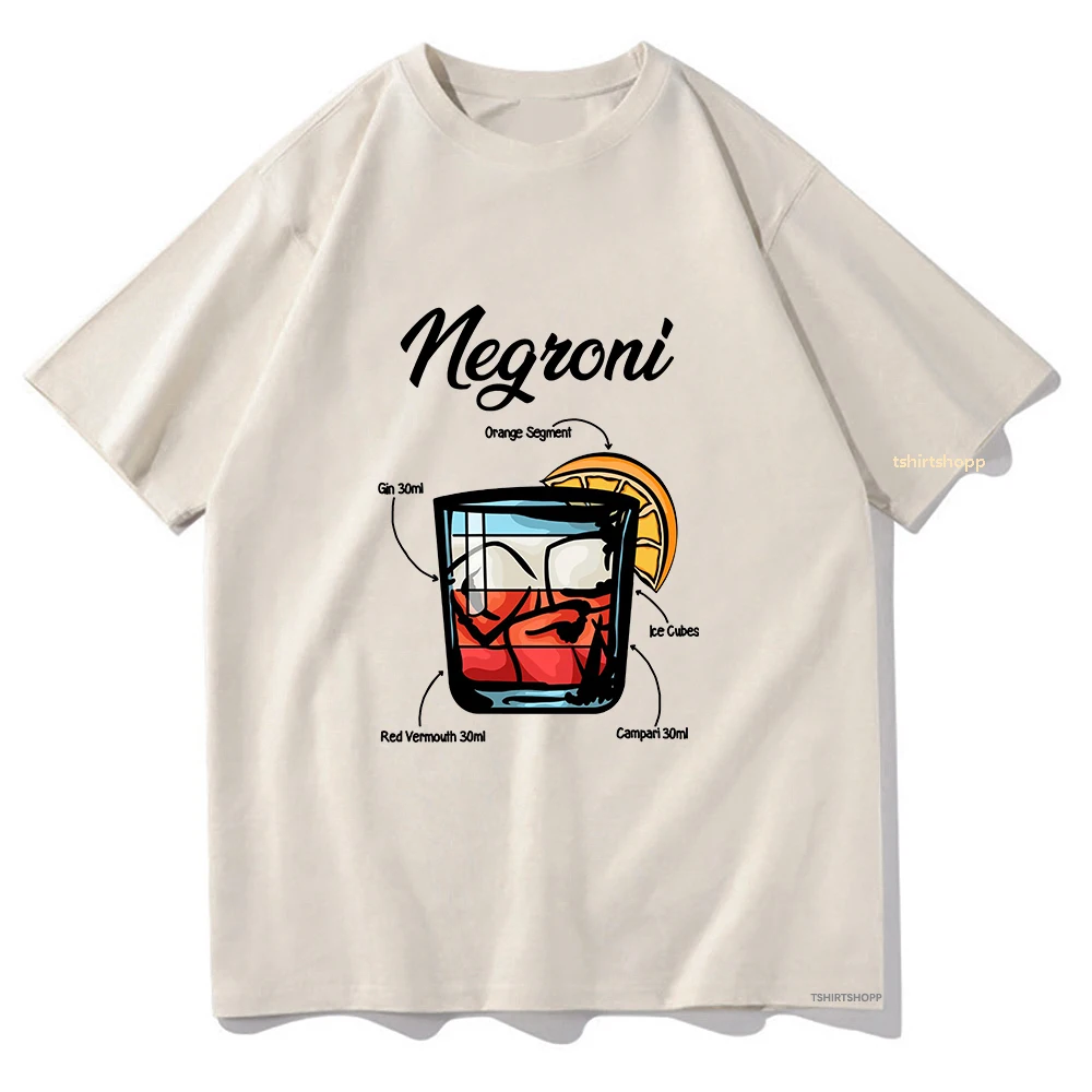 Negri Cocktail ricetta t-shirt divertenti uomo/donna abbigliamento
