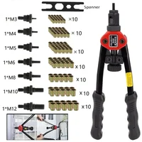 Riveter Gun Tool Hand Riveter Interchangeable Mandrel Insert Threaded Nut Rivet Drilling Rivet Tool M3-M12 Spare Part 1