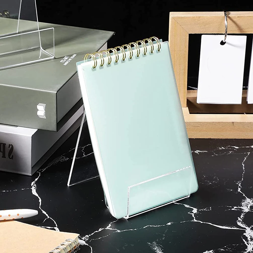 

5pieces Transparent Acrylic Book Holder Sturdy And Wide Application Made Of Transparent Acrylic