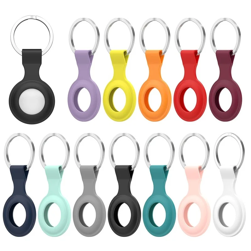 1pc Silicone Locator Tracker Case for Airtags Skin Anti-Scratch Dust Cover Scratch-resistant Protector Pet Tracker Case