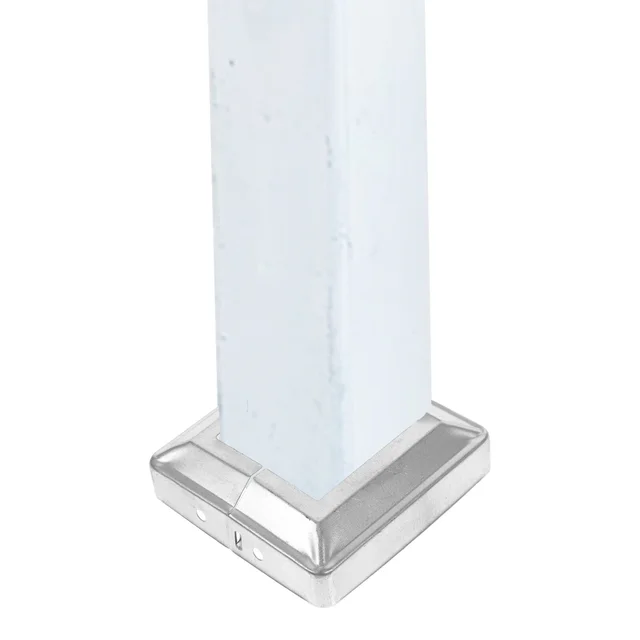 10 Db Kültéri Dekoráció Osztott Kerítés Oszlop Fedezi A Négyzetet 9.5X9.5X2.5 Cm Dekoratív Sapkák Korlátos Vas Vinil Alkatrészek - Image 2