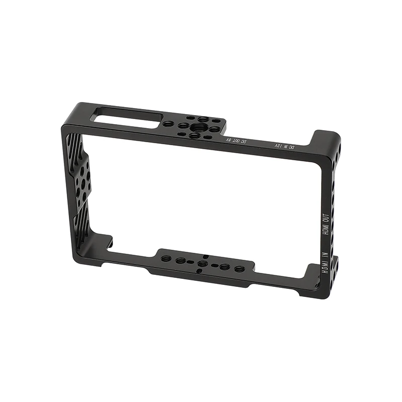 Camvate 5.5 Monitor Gaiola Suporte de Proteção Case para Feelworld Lut5 com Sapato Top Mount & 420 Tópicos para Lidar com Luz de Vídeo - Image 5