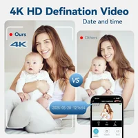    Mini caméra de sécurité HD WiFi sans fil, détection de surveillance, Protection de sécurité, Vision nocturne, sécurité à domicile, longue durée de vie de la batterie 6