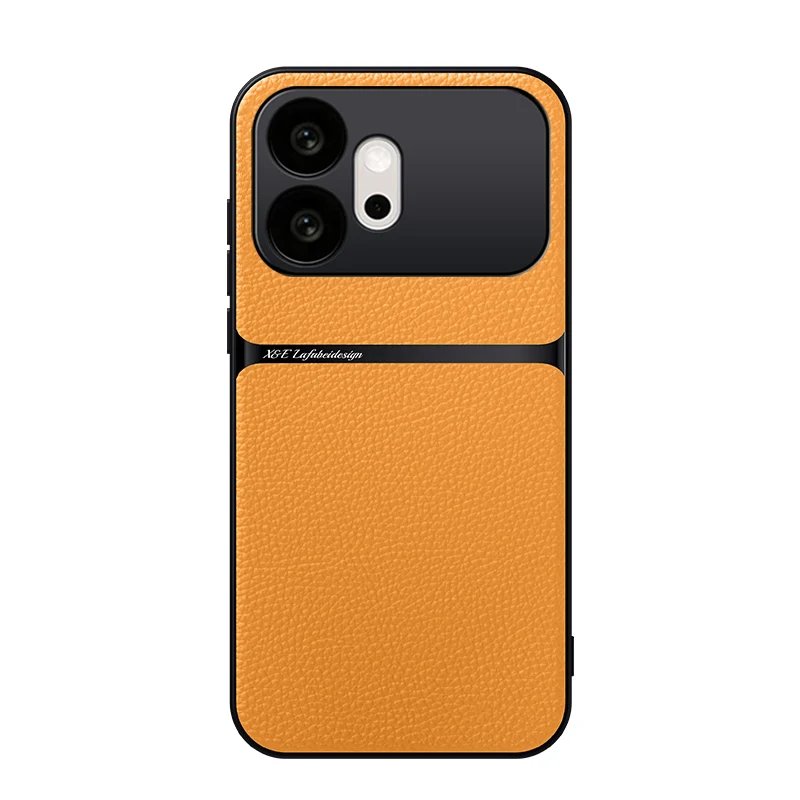 ELVEV Magnetic PU Leather & Soft TPU Ultra-thin Camera Protection Phone Case