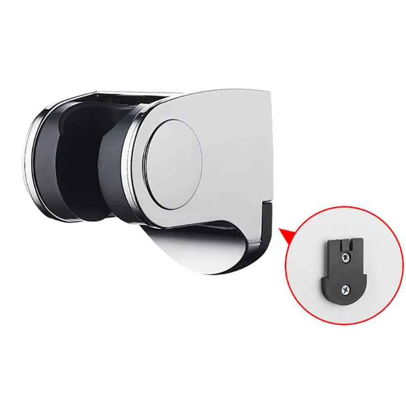 Bathroom Shower Head Phone Holder Chrome Bathroom Wall-mounted Adjustable Hand-held Shower Bracket Bathroom Accessories 5