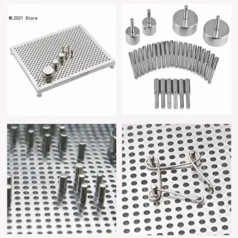 Iron Wire Shaping Jewelry Making Tool Wire Wrapping Supplies Metal Pegs Perfect for Jewelry Making and Wire Wrapping