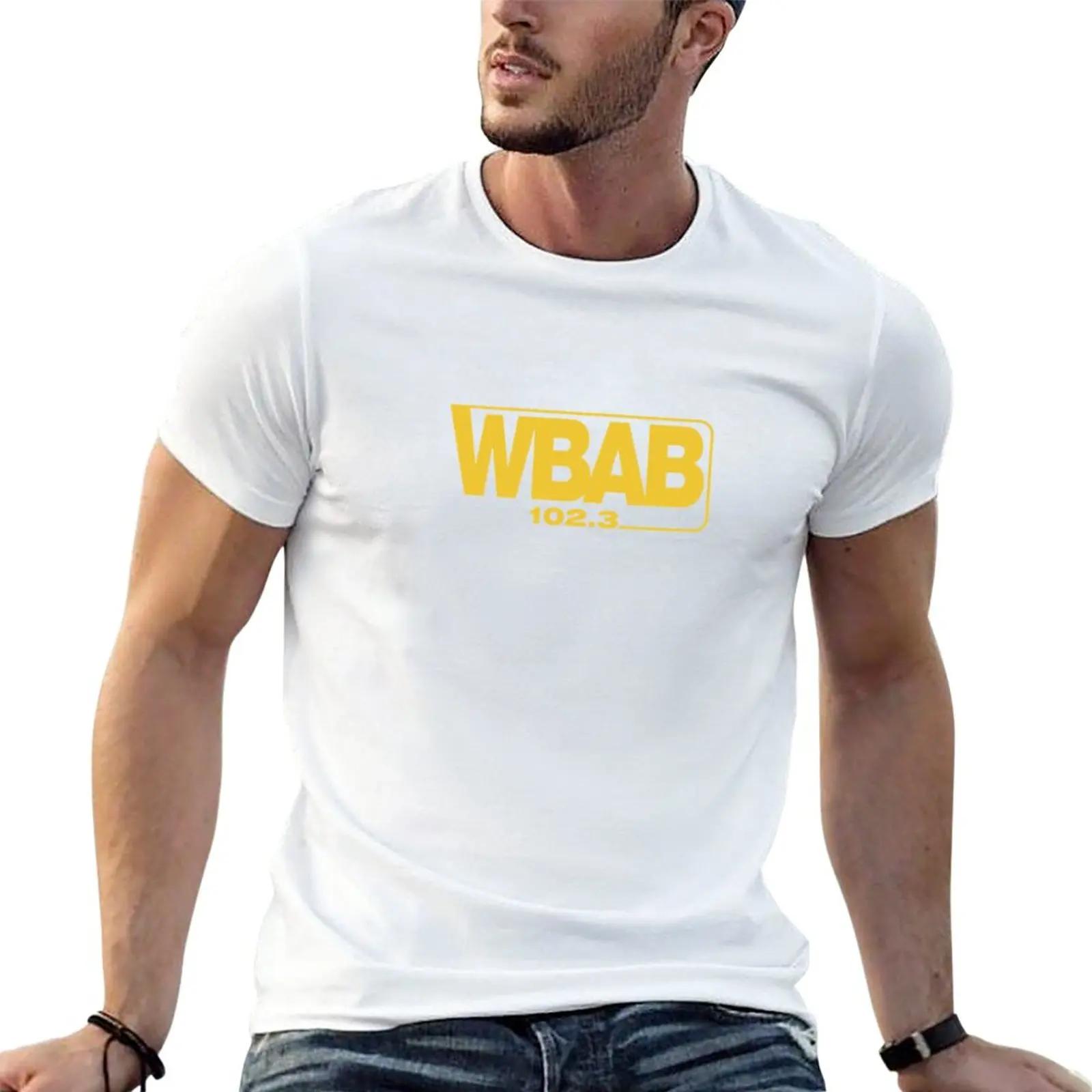 

Новинка, Лидер продаж, футболка WBAB Radio, Мужская одежда, мужские футболки, мужские футболки