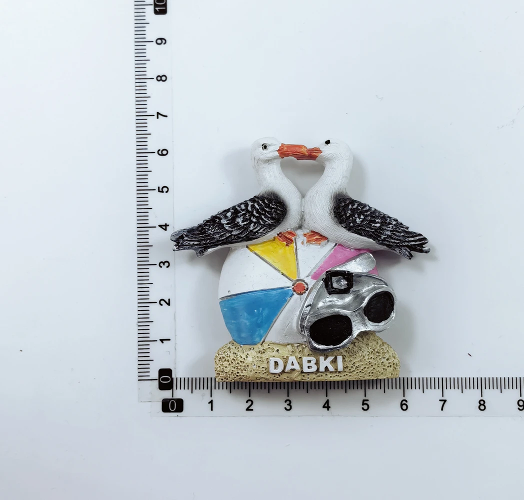 Dabki 폴란드 3D 냉장고 자석 기념품 선물, 송진 수제 Dabki 냉장고 자석, 홈 데코 컬렉션