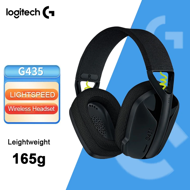 Logitech G435 LIGHTSPEED Bluetooth Wireless Gaming Headset Surround Sound  Headphone Over-Ear For PC Laptop Games And Music - AliExpress