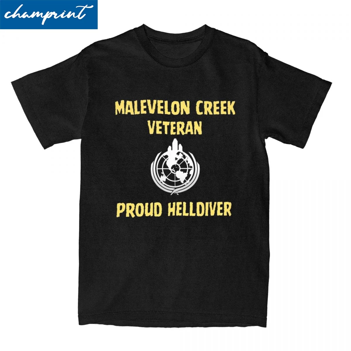 Uomo Donna T-Shirt Helldivers 2 Malelon Creek Veterano Vintage Puro Cotone T-Shirt Manica Corta T-Shirt Girocollo Vestiti Di Grandi Dimensioni