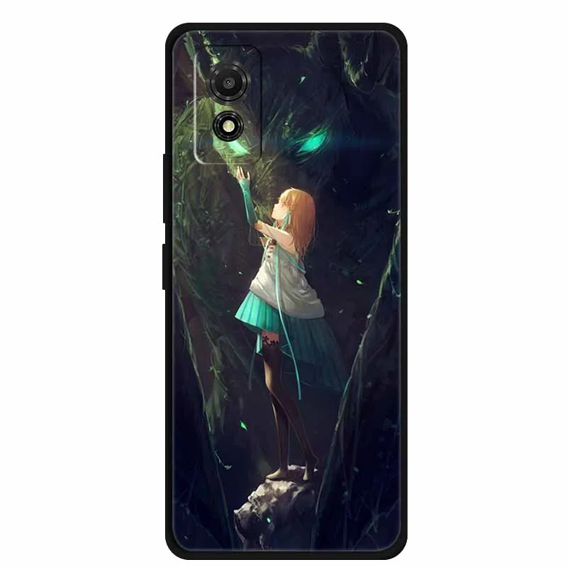 Artistic Cat Silicone Protective Phone Case - Stylish & Durable Bumper Protector