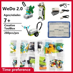 AQUARYTA 276Pcs Building Block Brick Technical Gears Axle Connectors Parts Compatible 45300 WeDo 2.0 Children's Programming Toys