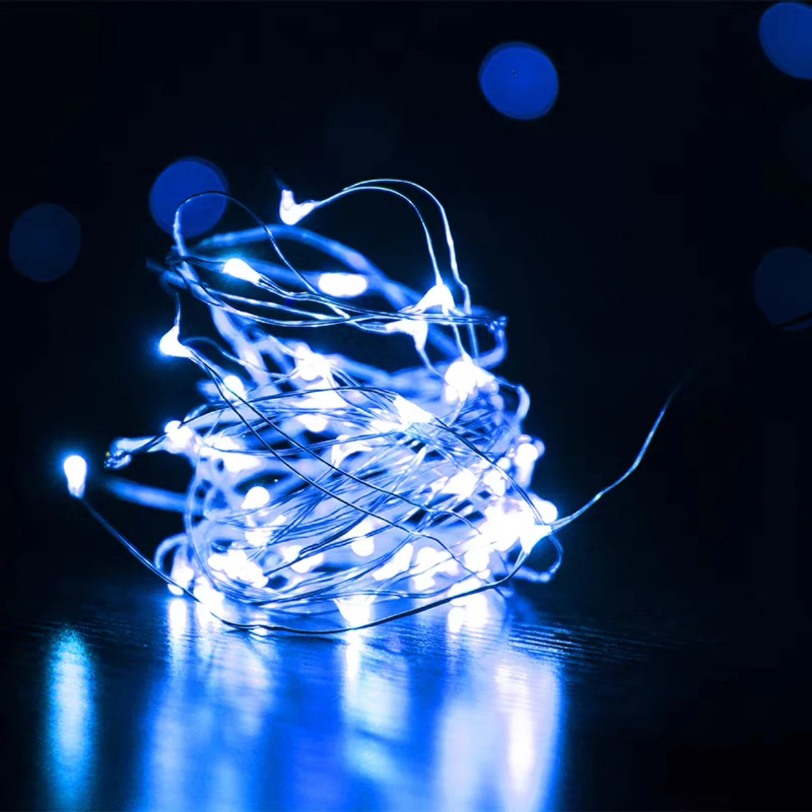 thumbnail image 1 of Fairy Lights Battery Operated Wedding Centerpiece Table Decorations Party Christmas Copper Wire String Lights Battery Powered, 1 of 5