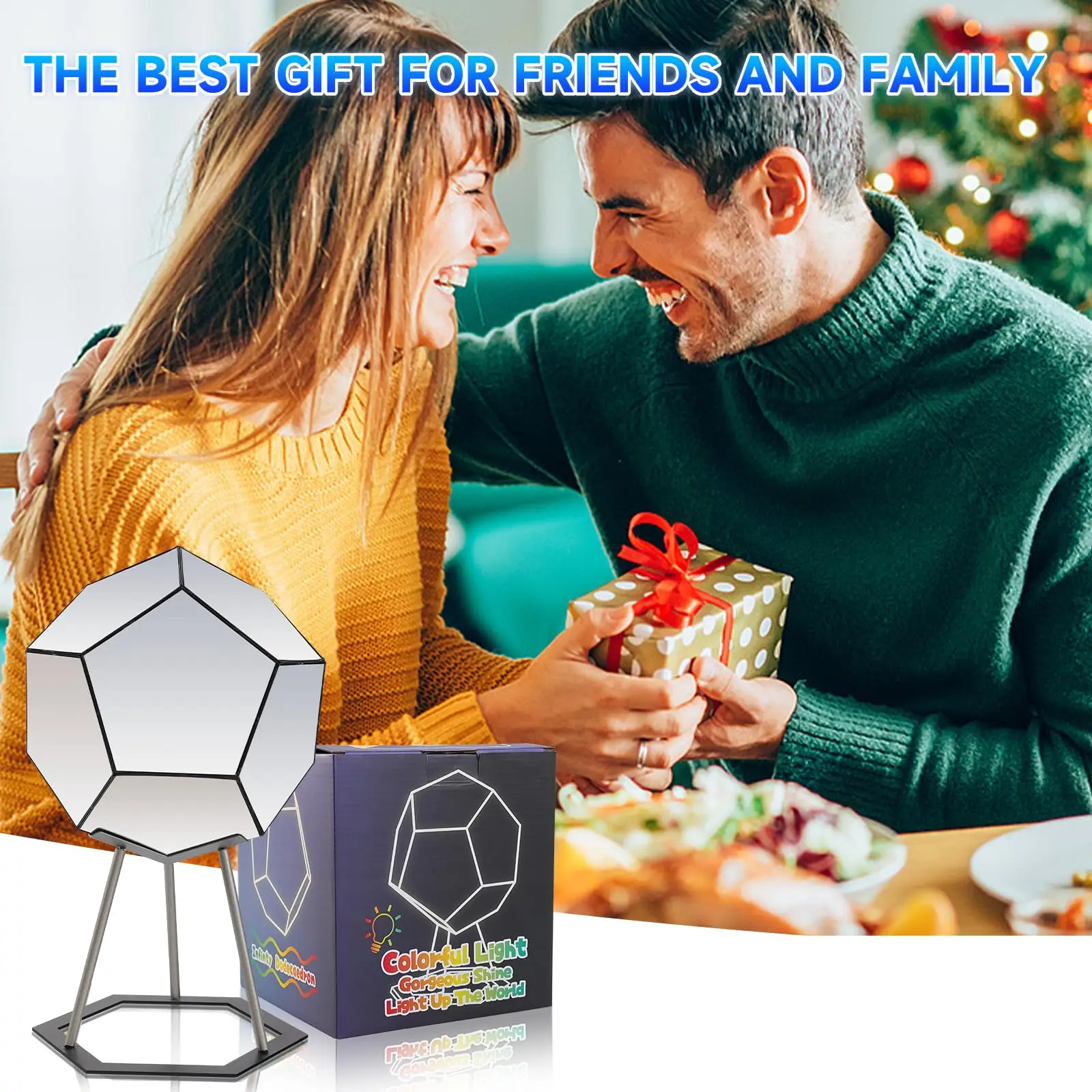 RGB LED Night Light Smart APP Controls The Game To Decorate 3D Cubes Color-Changing Night Light Christmas And Birthday present
