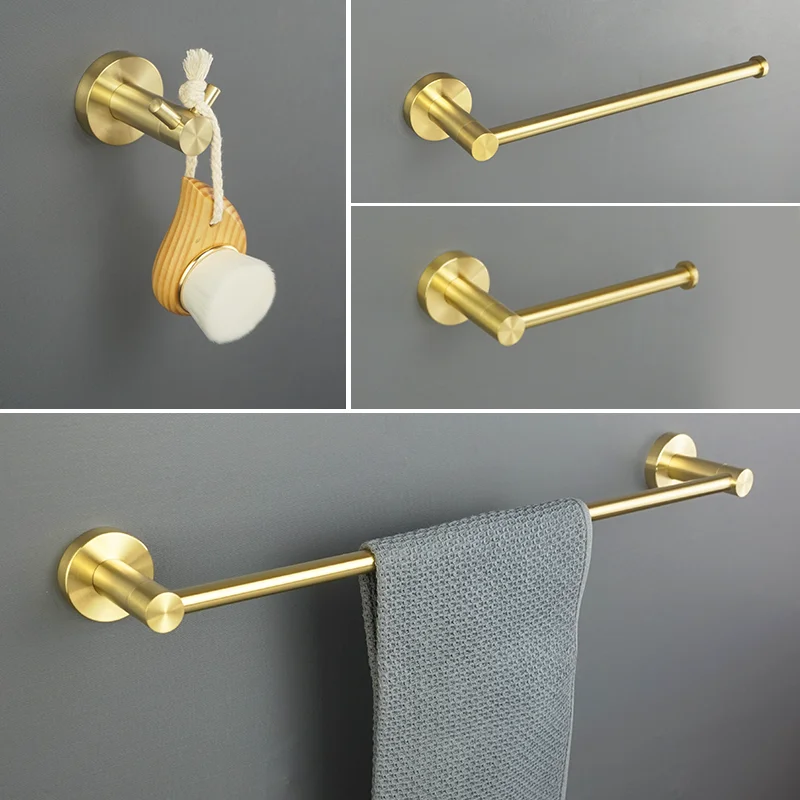 Brushed Gold Bathroom Hardware Set 2