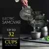 Electric Stainless Steel Samovar - Modern Traditional Design Tea Kettle Overheat Protection LED Temperature Stainless Pot 2