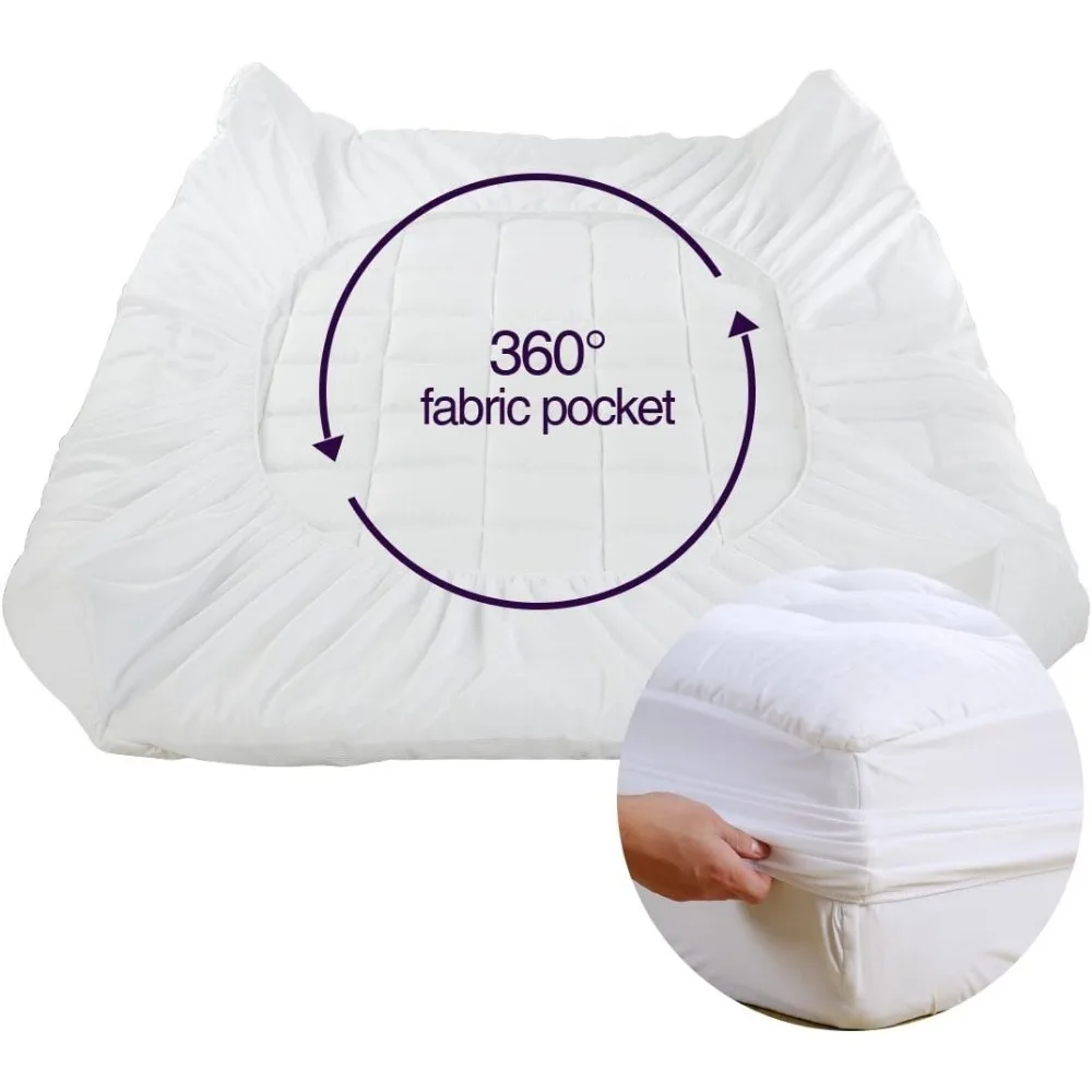 Extra large mattress cushion, top mattress cover, quilted bed cover, 8-21 inch deep pocket cooling surface layer 5