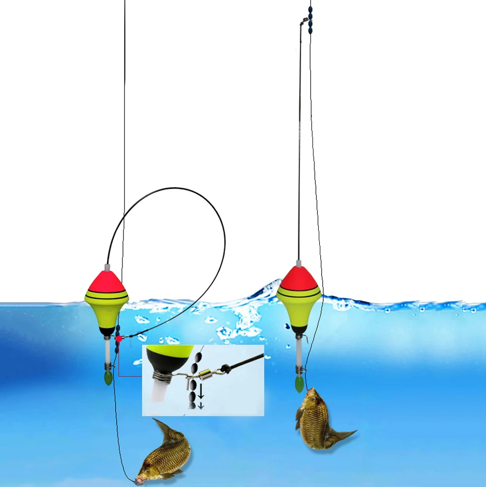 63PcsLongAutomaticCatapultFishingFloatFastCarpFishingFloating