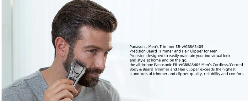 Description Picture 2 of itemPanasonic Performance Hair Clippers with 2 Attachments and Adjustable Length Settings Corded or Cordless Trimmer for Hair