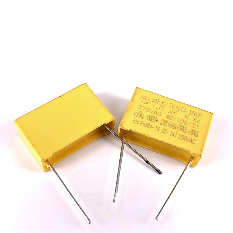 10 個) MEX TENTA MKP 1.0uf K X2 275VAC 40/100/21 黄色安全