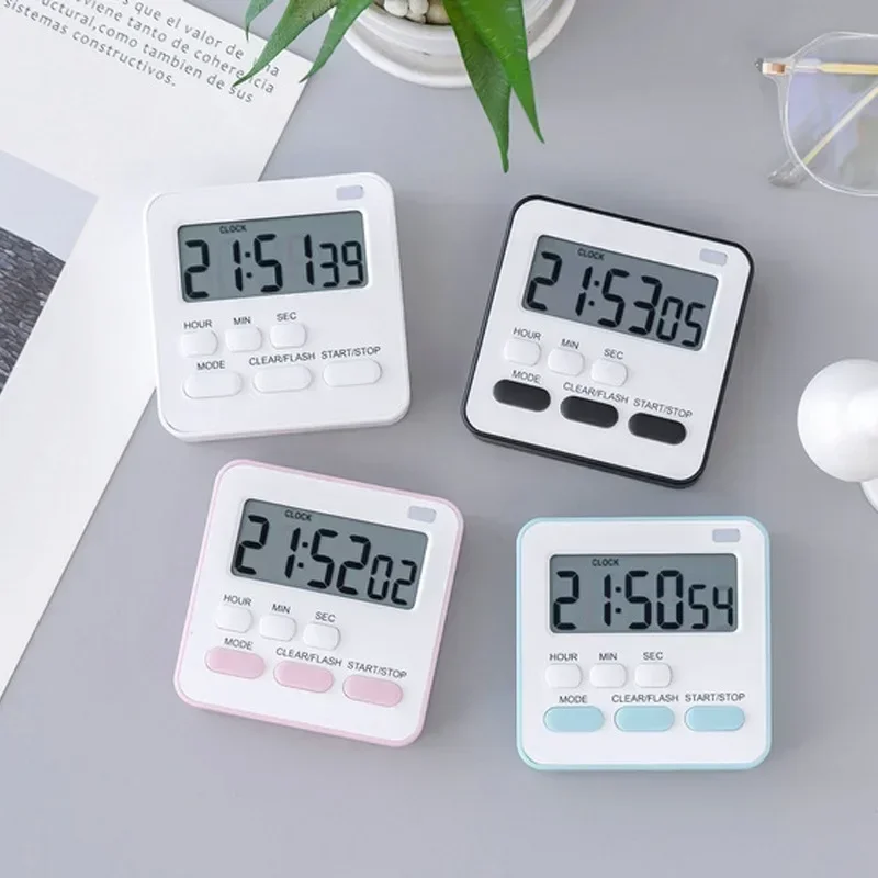 Digital Display Cooking Alarm Clock Kitchen Timer Sleep Stopwatch Clock House 2