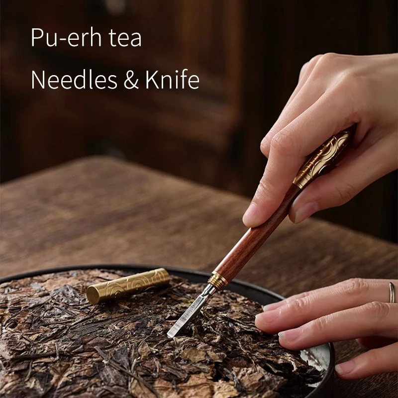 Tea knife Needle Puer Cutters Cone Chinese Kung Fu Tea Ceremony Teasets Brick Tool Accessories Wukong JinGu Bang