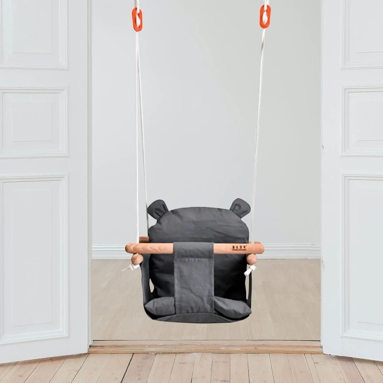 Full Bucket Toddler Swing Seat With Adjustable Chains For Kids Toddlers Swing Set For Kids Outdoors For Kids Hanging Seat Toys 2