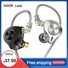 SGOR Luna In Ear 13.5MM Planar Driver Wired Earphones Music Headphones HiFi Bass Monitor Earbuds DJ Headset Type C Pin USB C 1