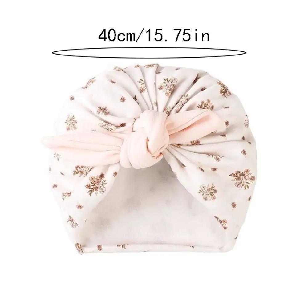 Headwear Cotton Boneless Muslin Hat Cartoon 0-5 Months Baby Fetal Cap Elastic Soft Newborn Turban Hat Autumn