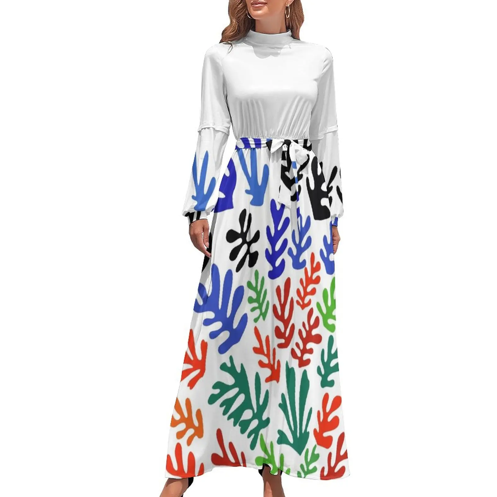 thumbnail image 1 of Vestido largo con estampado floral Matisse n.º 1, vestidos de verano para mujer 2024, vestidos largos para mujer, vestidos elegantes, 1 of 5