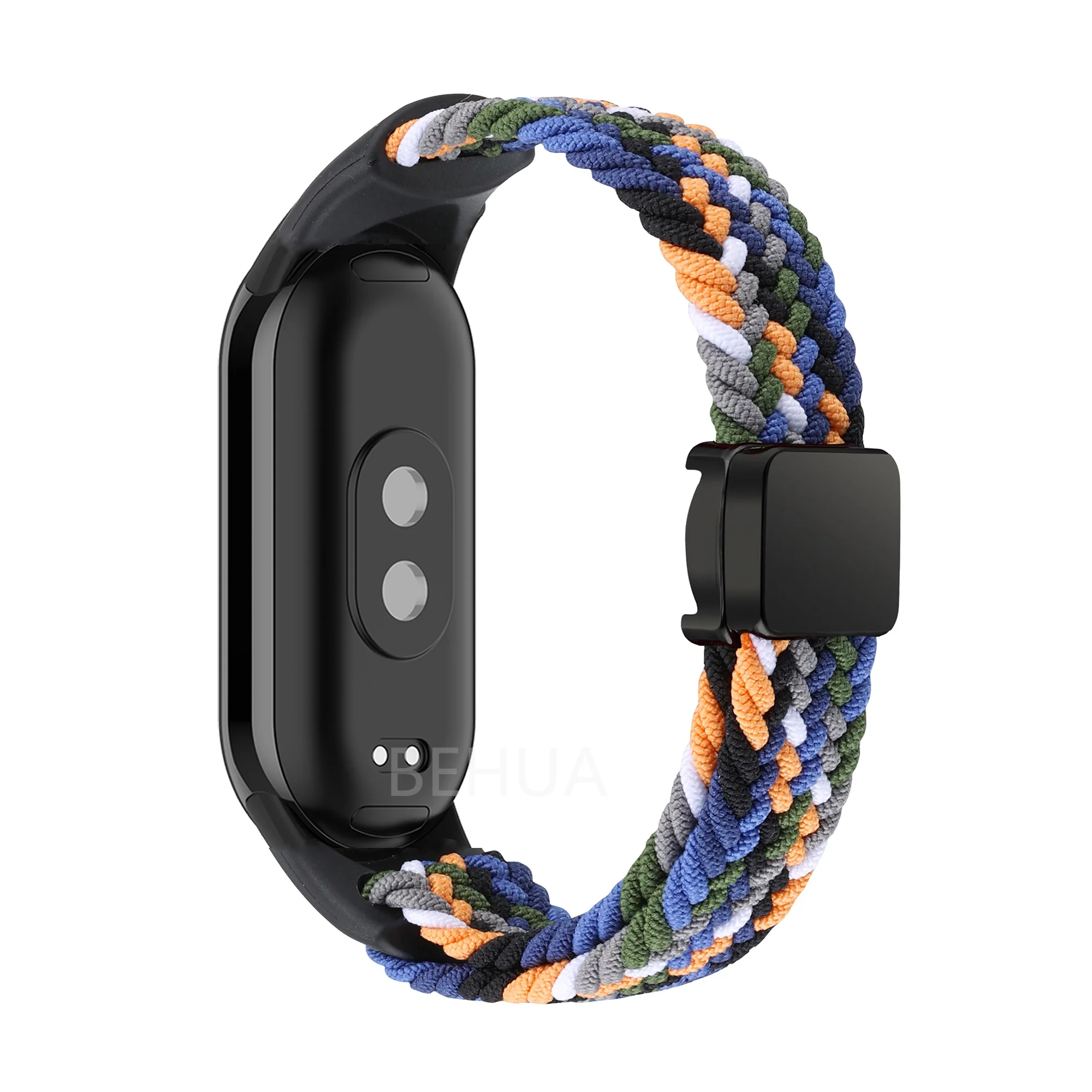 Braided Nylon Elastic Weave Smart Watch Band Strap in Multicolor