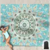 Beach Blankets Waterproof Sandproof Oversized Sand Free Beach Mat Washable Portable Mesh Bag for Travel and Outdoor Camping 4