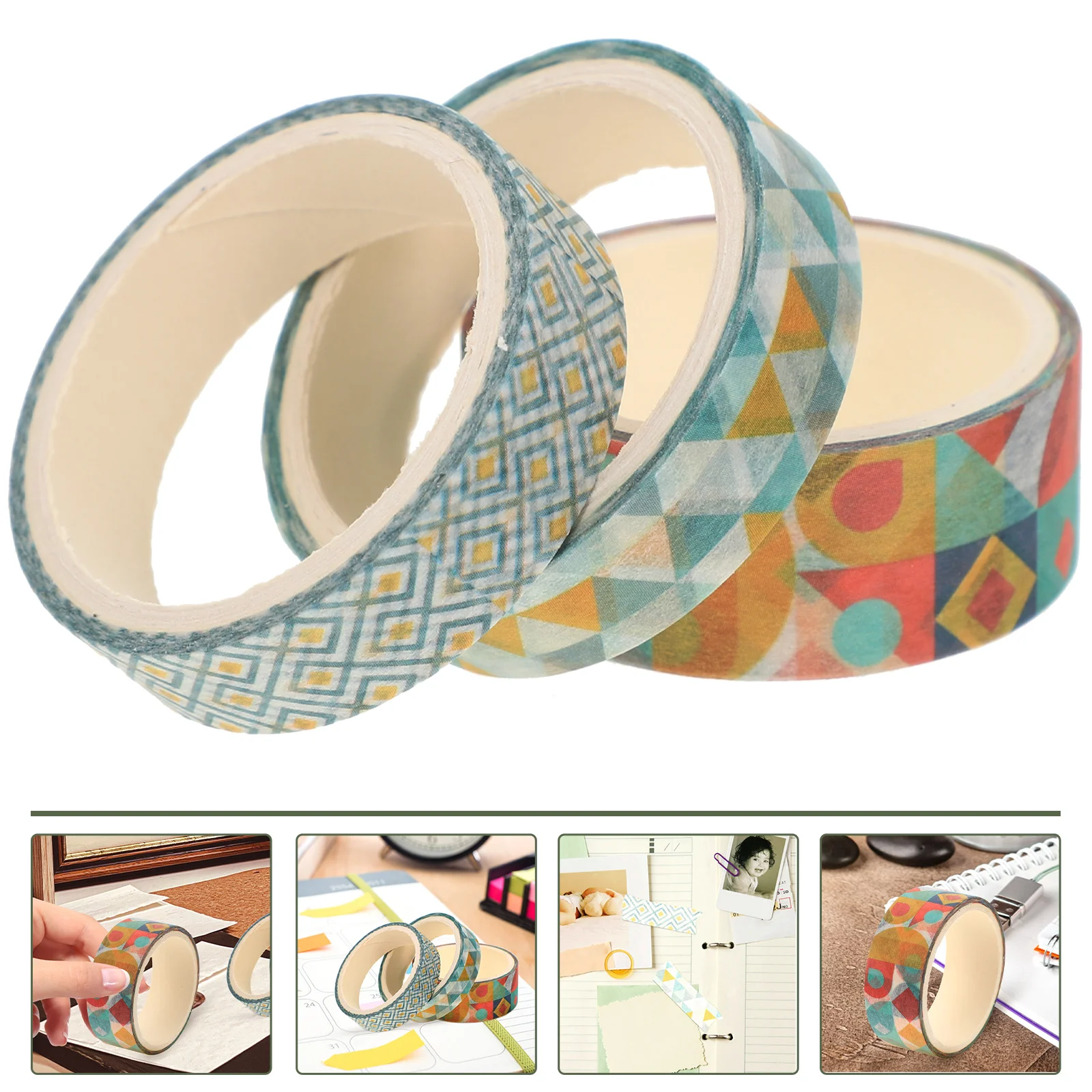 

6 Rolls Halloween Decor Pocket Tape Washi DIY Crafts Multipurpose Making Stickers Stationery Multi-purpose