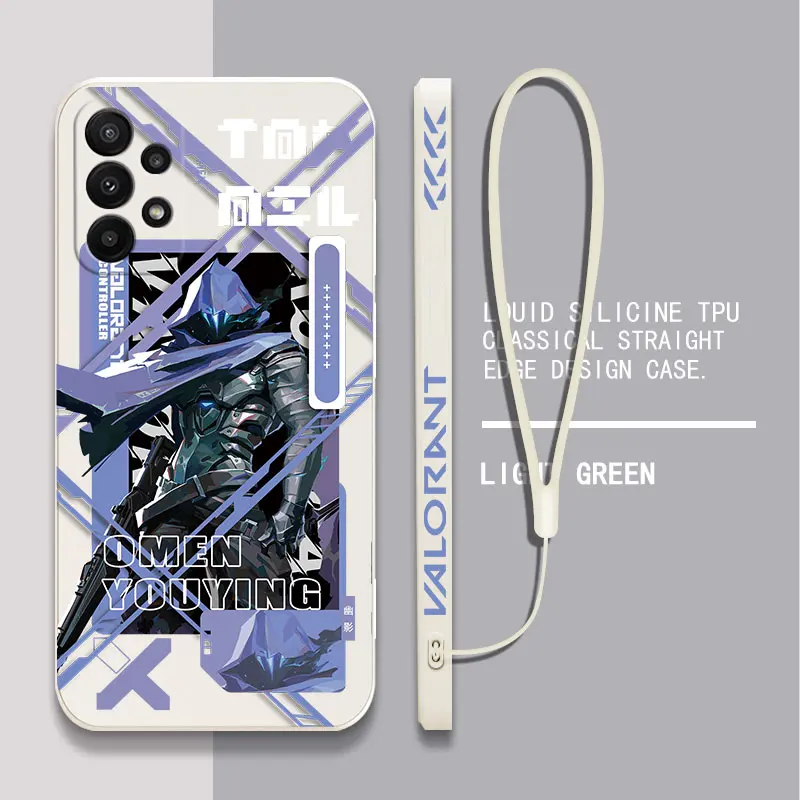 thumbnail image 1 of Funda para teléfono con diseño de personajes del juego Valorants para Samsung Galaxy S24 S23 S22 S21 S20 S10 S9 Note 20 10 Ultra Plus Pro FE 4G 5G, 1 of 5