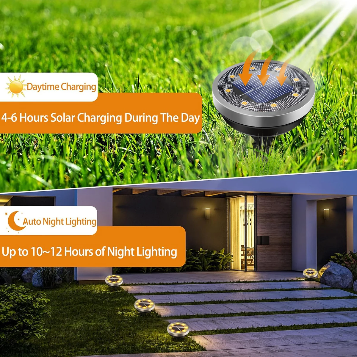 Solar Lights Outdoor Waterproof Auto On/off Solar Lights for Outside Garden Landscape Lighting for Patio Pathway solar lights solar fairy lights solar landscape lights solar pathway lights garden lights
