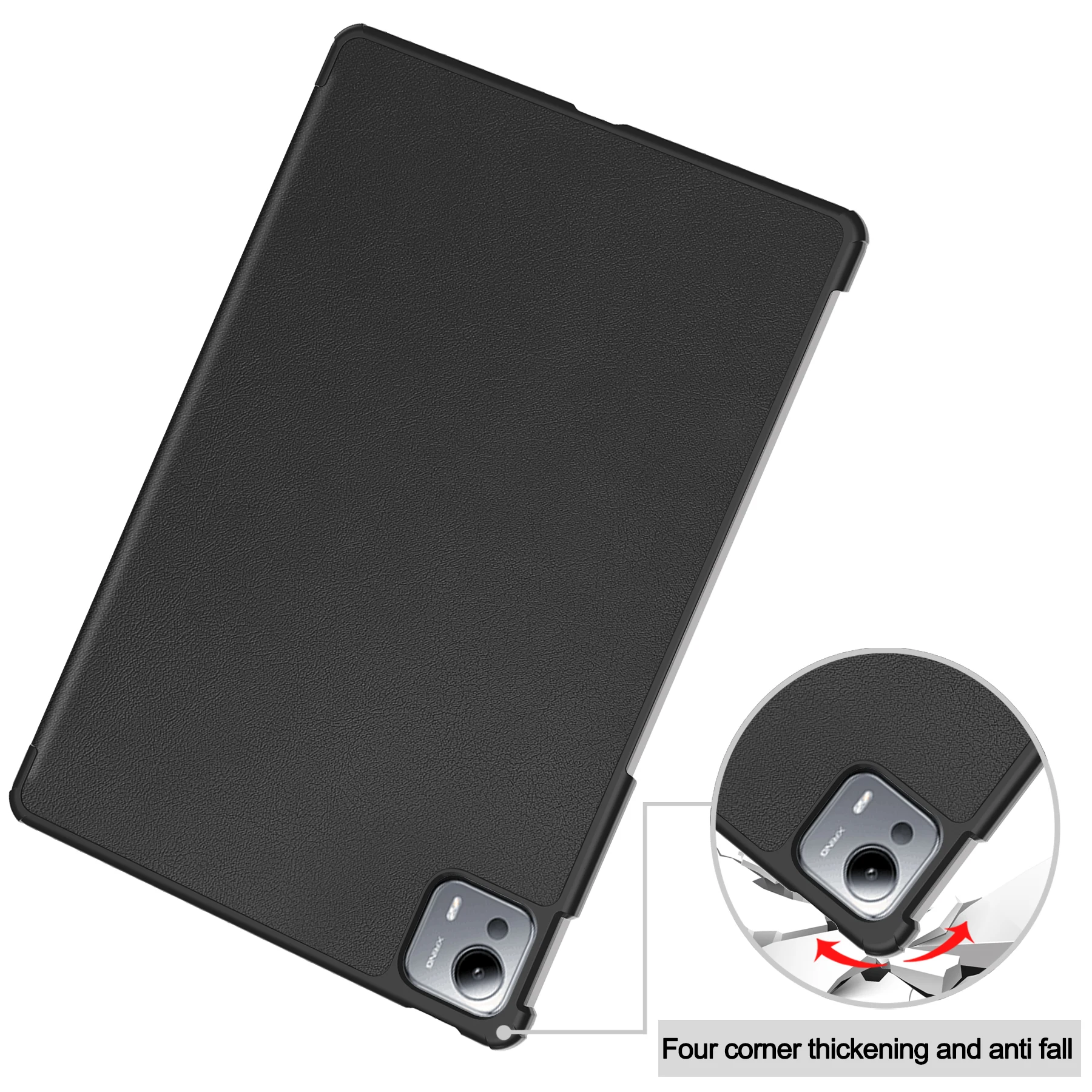 Tri-Folding PU Leather Flip Stand Cover with Auto Sleep