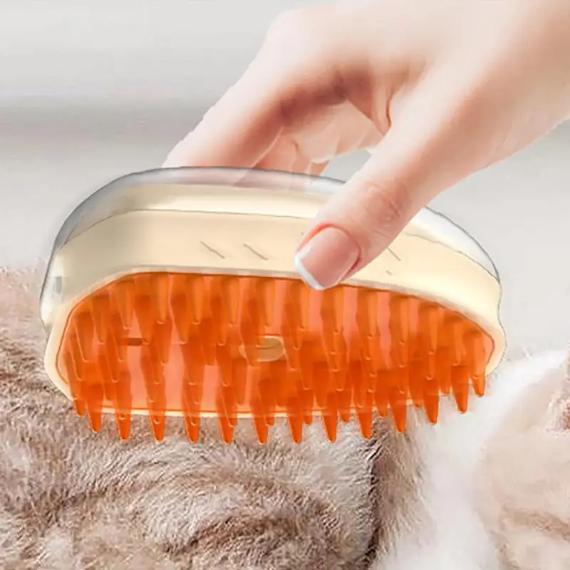 Steamy Pet Brush Steamy Self-Cleaning Shedding Brush For Dog Hair Dog Hair Removal Rechargeable Cat Massage Deshedding